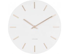 Horloge moderne métal Charm 30 cm (Blanc)