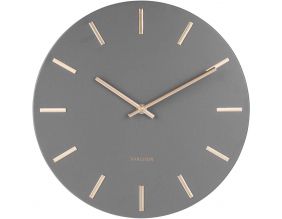 Horloge moderne métal Charm 30 cm (Gris)