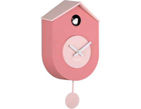 Horloge murale en ABS Grato Cuckoo (Rose)