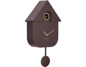Horloge murale en ABS Modern Cuckoo Oro (Marron)