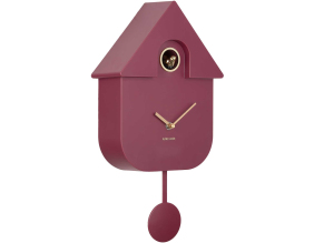Horloge murale en ABS Modern Cuckoo Oro (Mauve)