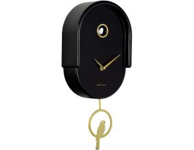 Horloge murale en ABS Tweet (Noir)