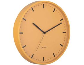Horloge murale en aluminium Cool Retro (Jaune)