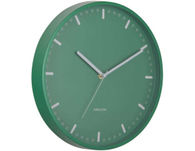 Horloge murale en aluminium Cool Retro (Vert)
