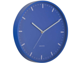 Horloge murale en aluminium Cool Retro (Bleu)