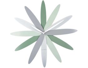 Horloge murale en métal Bloom (Vert)