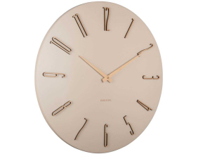 Horloge murale en métal Esmerado 60 cm (Blanc)