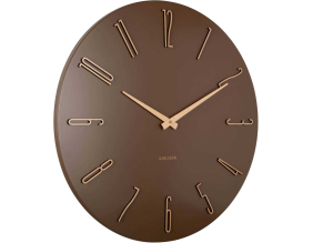 Horloge murale en métal Esmerado 60 cm (Marron)