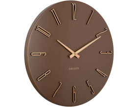 Horloge murale en métal Esmerado 40 cm (Marron)