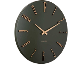 Horloge murale en métal Esmerado 40 cm (Vert)