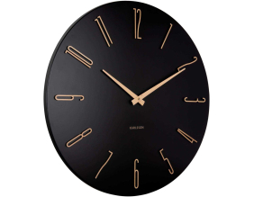 Horloge murale en métal Esmerado 60 cm (Noir)