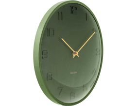 Horloge murale en métal Fuerte Dome (Vert)