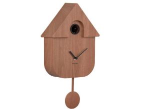 Horloge murale moderne Cuckoo (Bois foncé)