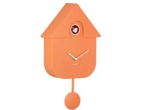 Horloge murale moderne Cuckoo (Orange)