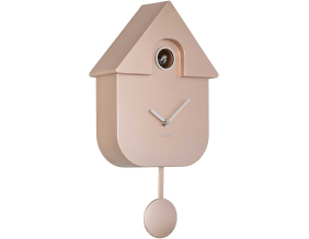 Horloge murale moderne Cuckoo (Rose gold métallique)