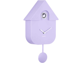Horloge murale moderne Cuckoo (Violet clair)