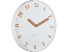 Horloge murale polypropylène Amena (Blanc)