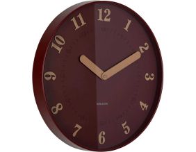 Horloge murale polypropylène Amena (Rouge)