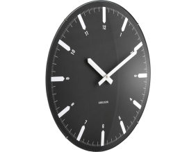 Horloge murale en polypropylène Realista Dome (Noir)