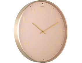 Horloge murale ronde Elegance Glow (Marron clair)