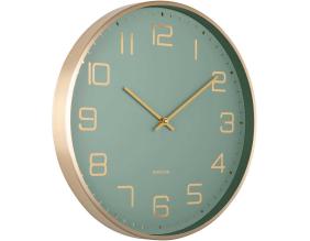 Horloge murale ronde Elegance Glow (Vert)