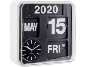Horloge en plastique Mini Flip 24.5 cm (Blanc)