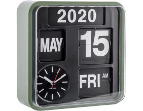 Horloge en plastique Mini Flip 24.5 cm (Vert)