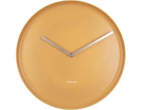 Horloge en porcelaine Plate 35 cm (Ocre jaune)