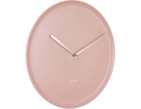 Horloge en porcelaine Plate 35 cm (Rose)
