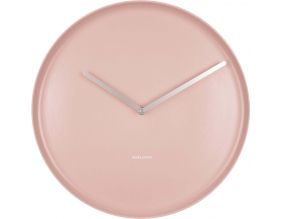 Horloge en porcelaine Plate 35 cm (Rose)