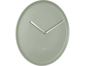 Horloge en porcelaine Plate 35 cm (Vert jade)