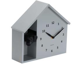 Horloge à poser Peeking Doggy (Gris souris)