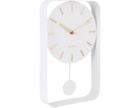 Horloge à poser en métal Pendulum (Blanc)
