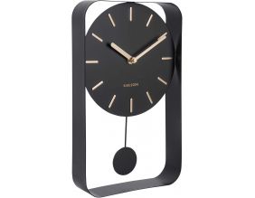 Horloge à poser en métal Pendulum (Noir)
