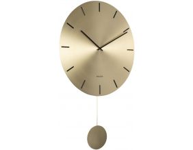 Horloge ronde en acier Impressive 47 cm (Doré)