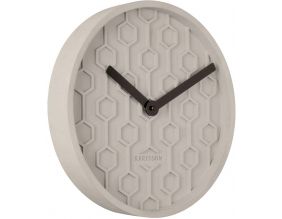 Horloge ronde en béton Honey  31 cm (Gris)