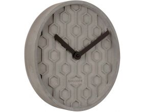 Horloge ronde en béton Honey  31 cm (Gris foncé)