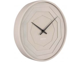 Horloge ronde en bois Origami 30 cm (Gris)