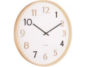 Horloge ronde en bois Pure  40 cm (Multicolore)
