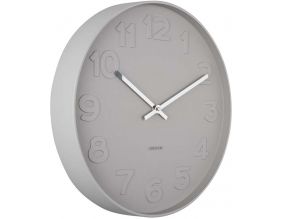 Horloge ronde Mr. numbers  37.5 cm (Gris foncé)