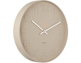 Horloge ronde Mr. numbers  37.5 cm (Sable)
