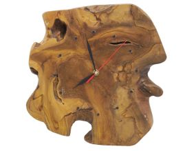 Horloge en teck