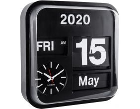 Horloge vintage Big Flip 43 cm (Noir)