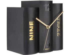 Horloges 3 livres Book (Noir)