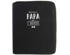 Housse avec organisateur pour tablette Papa en or (Noir)