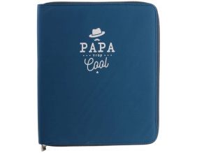 Housse avec organisateur pour tablette Papa en or (Bleu)