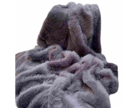 Jeté de canapé en polyester 200x75 Lolita (Anthracite)