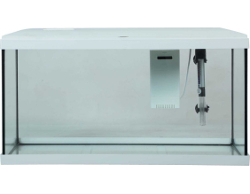 Kit aquarium eau douce avec éclairage et filtres Initio 54 litres (Blanc)