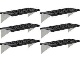 Kit d'étagère originale en polypropylène pour serre de jardin (Lot de 6 étagères)