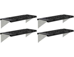 Kit d'étagère originale en polypropylène pour serre de jardin (Lot de 4 étagères)